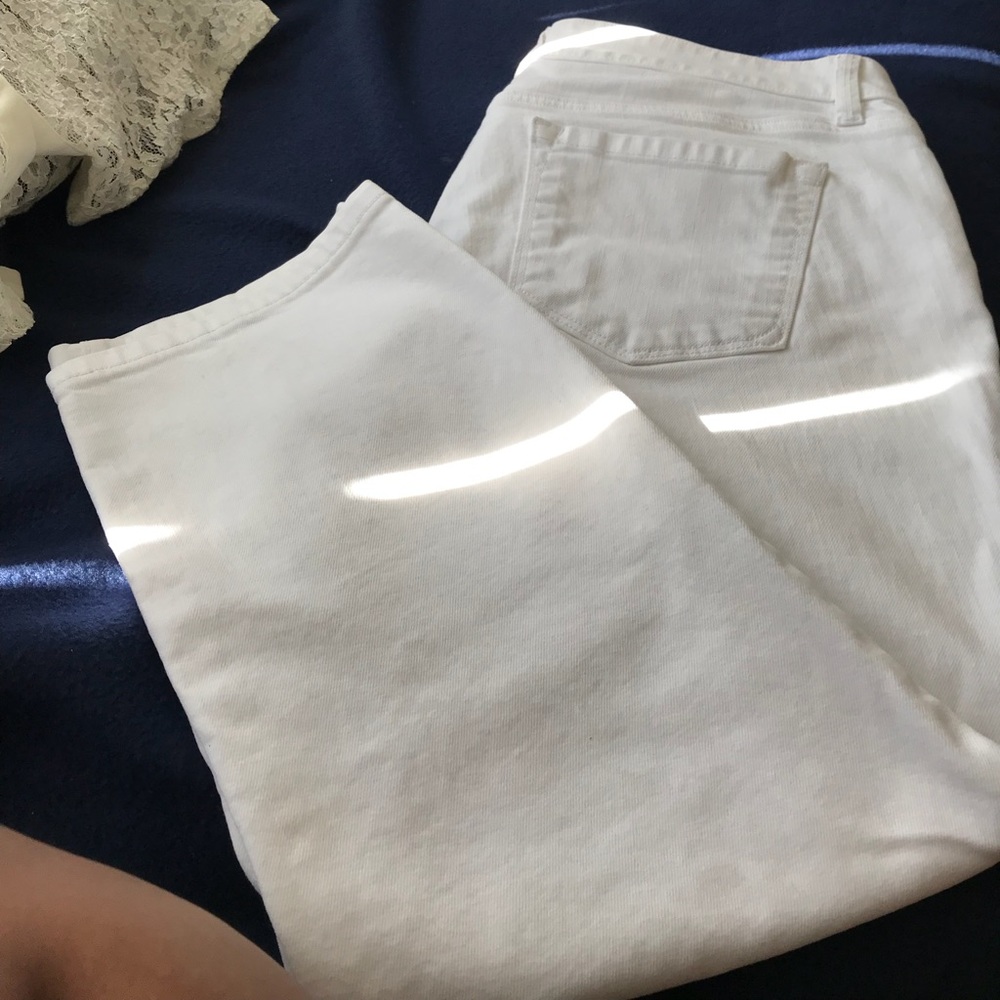 LOFT white jeans
